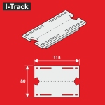 Hacker-Model HCT9652XU - H0 - Reduzierstück für I-Track-Segmente 2 Gleisig